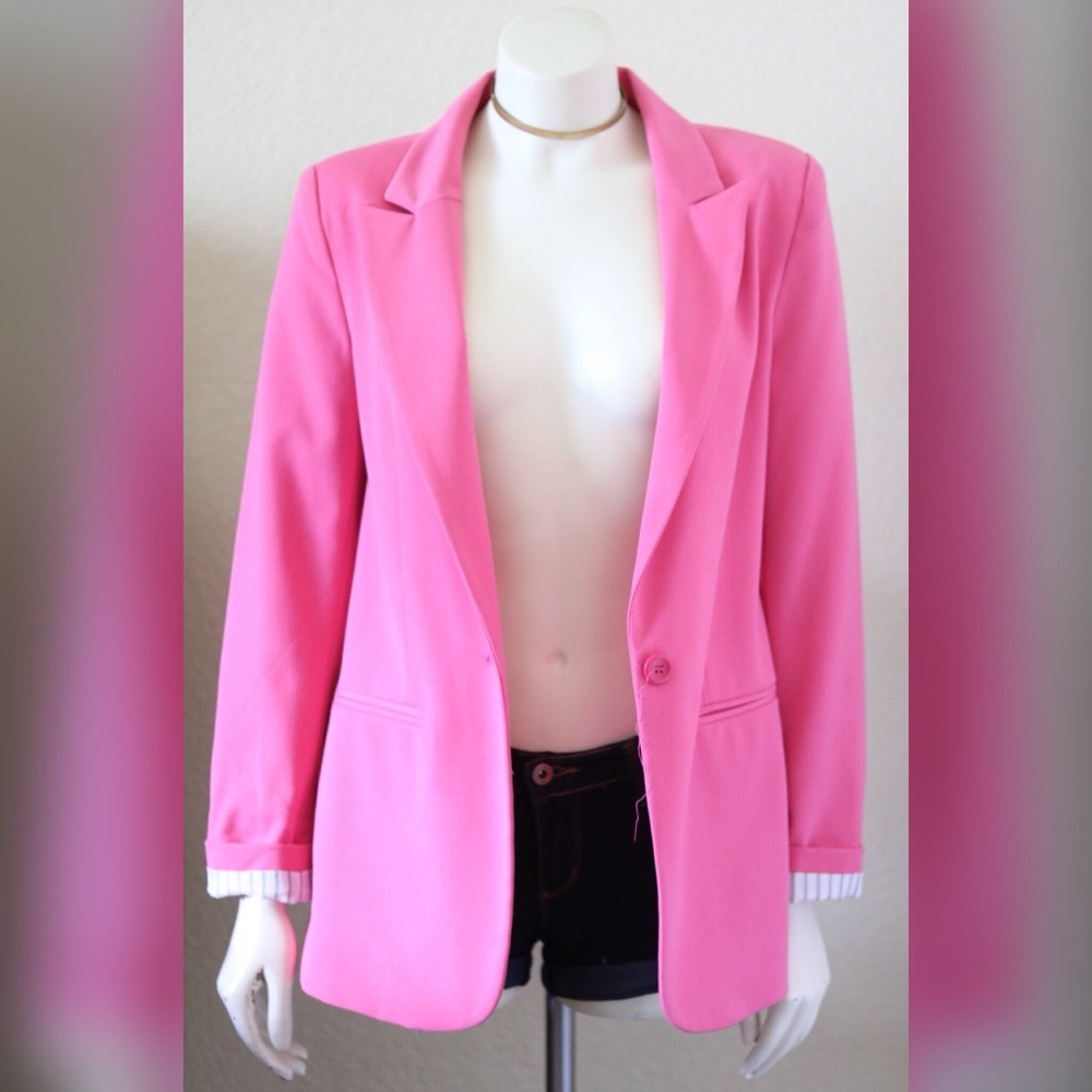 Forever 21 Pink Long Length Blazer